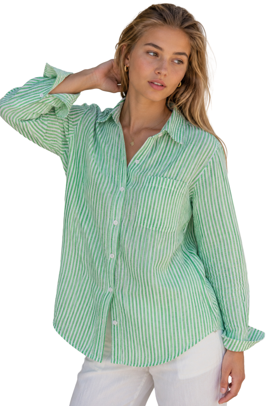MYLA - GREEN STRIPE