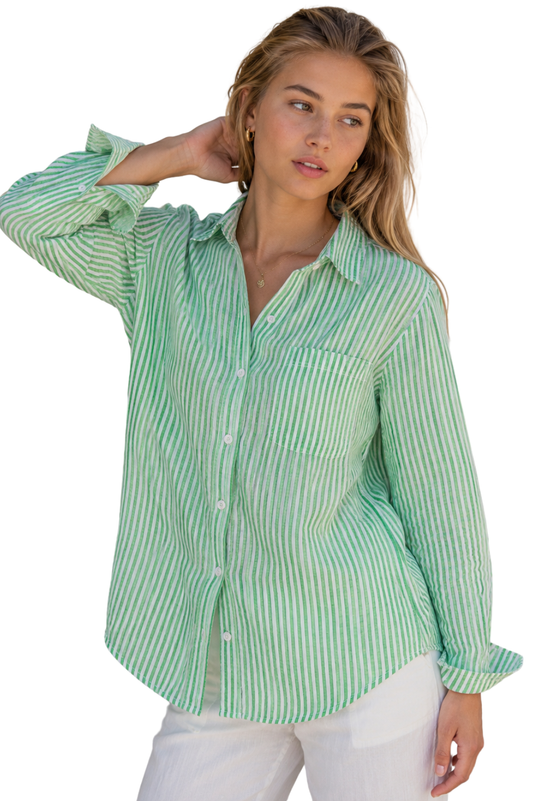 MYLA - GREEN STRIPE